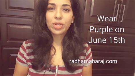 The Purple Campaign June 15th Wear Purple Youtube