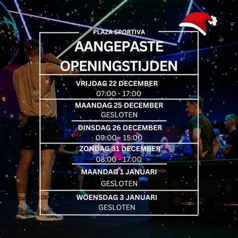 Feestdagen En Aangepaste Openingstijden