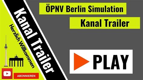 Offizieller Kanal Trailer ÖPNV Berlin Simulationen YouTube