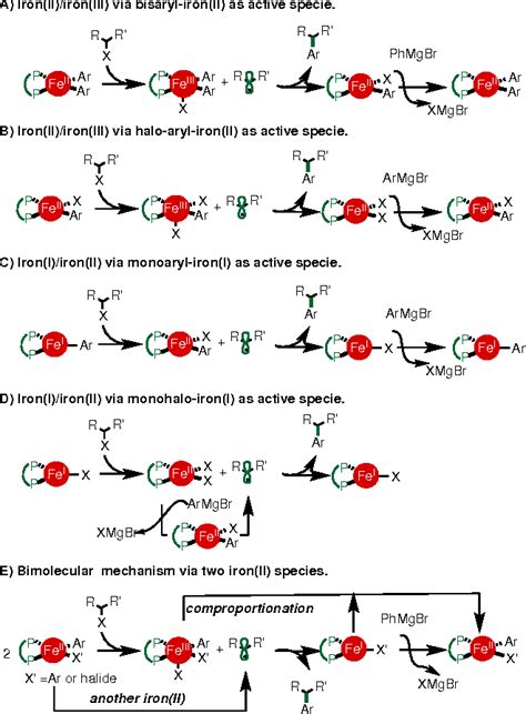 Figure From Mechanism Of Nakamura S Bisphosphine Iron Catalyzed