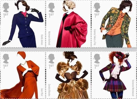 British Fashion Designer Stamps Hardy Amies Norman Hartnell Granny