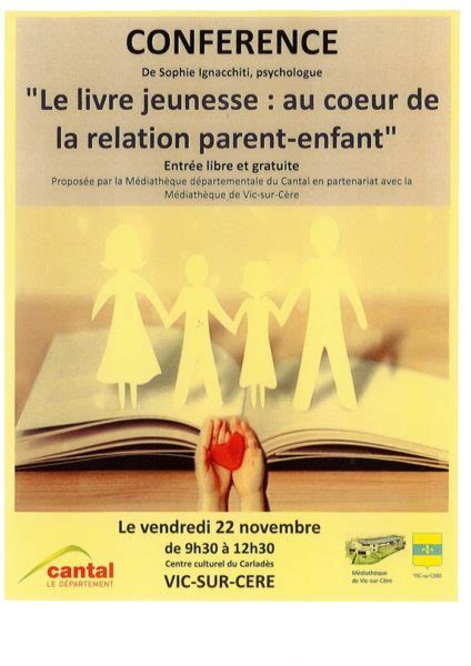 Conférence le livre jeunesse au coeur de la relation parent enfant