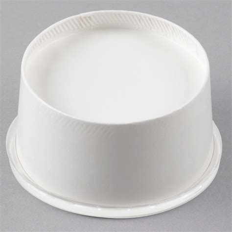 Choice Oz White Double Poly Coated Paper Food Cup With Vented