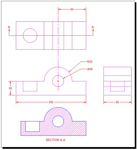 Section Views Tutorial In Autocad With Video