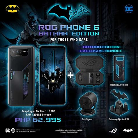 Asus Rog Phone 6d Ultimate And Rog Phone 6 Batman Edition Arrived In