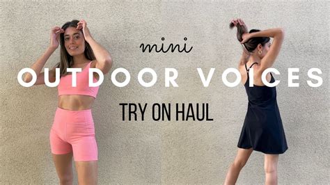 Outdoor Voices Try On Exercise Dress Mini Haul And Review Katarina Brunette Youtube