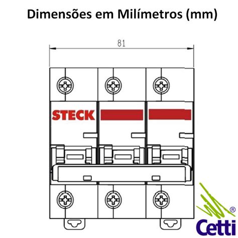 Disjuntor Din Steck Tripolar A Sd C