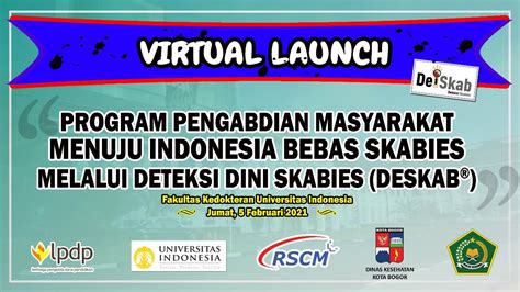 Virtual Launch Program Pengmas Menuju Indonesia Bebas Skabies Melalui