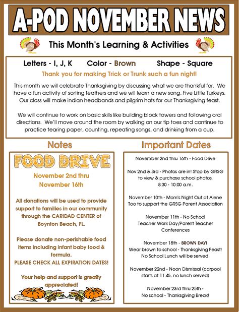 Monthly Newsletters - Get Ready Set Grow