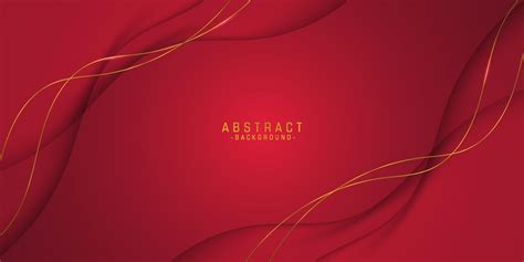 Abstract Vector Dark Red Luxury Backgrounds With Wavy Geometric Graphic