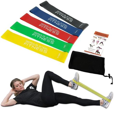 Serious Steel Inch Mini Loop Resistance Band Set Band Workout