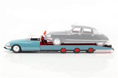 CITROEN DS TISSIER Car Transporter 1970 Blue Red Models4u