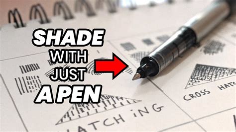 How To Shade With Just A Pen Drawing For Beginners Youtube