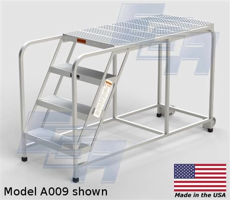 Industrial Mobile Aluminum Work Platform | Platforms and Ladders