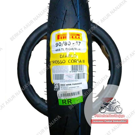 Jual Pirelli Diablo Rosso Corsa II 2 90 80 Ring 17 Ban Tubeless BONUS