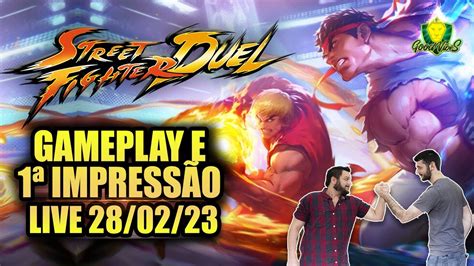 CHEGOU o STREET FIGHTER DUEL Bora pra GAMEPLAY e PRIMEIRAS IMPRESSÕES