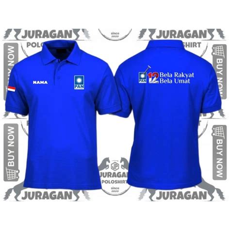 Jual POLOSHIRT PARTAI PAN KAOS KERAH PARTAI PAN POLO KERAH PARTAI