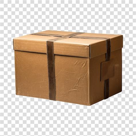 Premium PSD Cardboard Box Isolated On Transparent Background Png