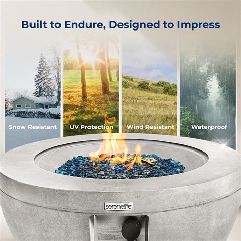 Outdoor Propane Fire Pit Table Csa Etl Certified Safe Pulse