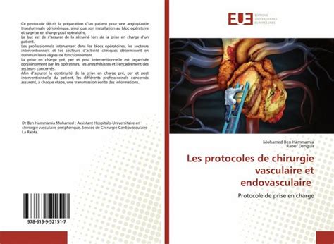 Les Protocoles De Chirurgie Vasculaire Et Endovasculaire Von Mohamed