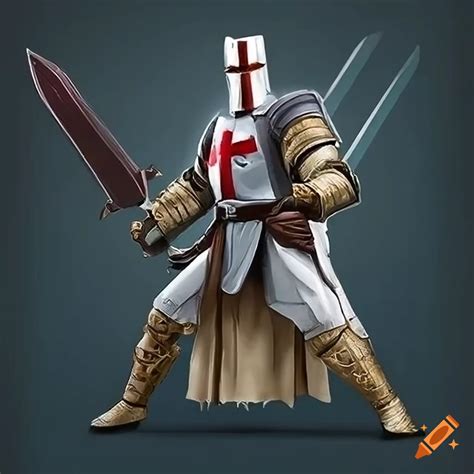 Fusion Of Nappa And Obi Wan Kenobi In Knight Armor With Sword