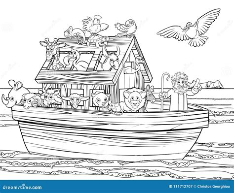 Noahs Ark Stock Vector Illustration Of Graphic Coloring 111712707