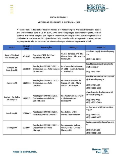 Edital Vestibular Ead 2022 Pdf Educação à Distância Ensino Superior