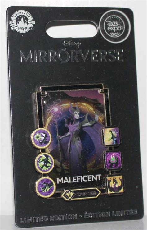 D23 Expo 2022 Disney Mirrorverse Pin Maleficent Limited Edition 500