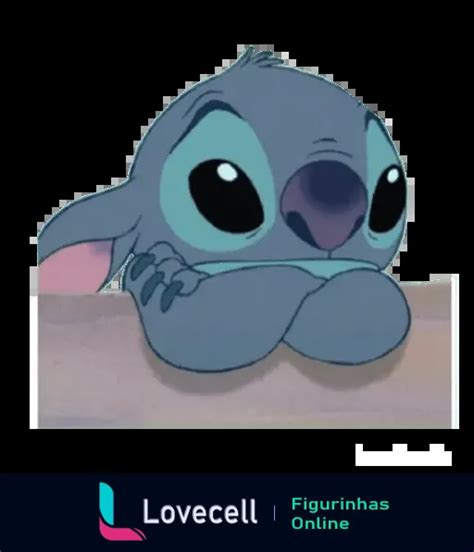 Figurinha Stitch Pensativo E Triste Para Whatsapp Lovecell