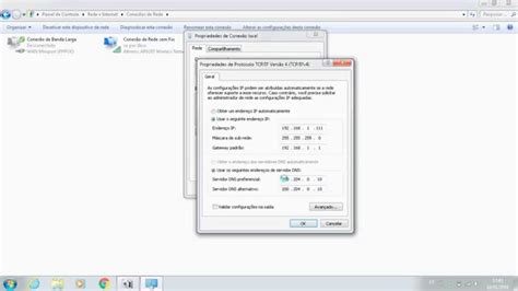 Como Colocar Ip Fixo E Tirar Ip Fixo No Computador Youtube