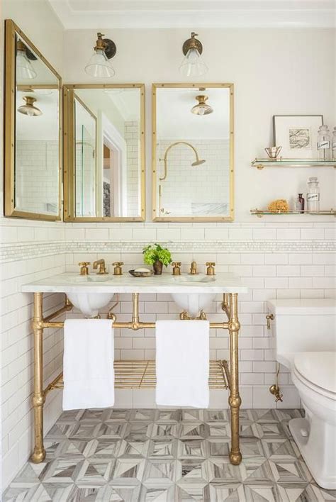 25 Refined White And Gold Bathrooms Digsdigs