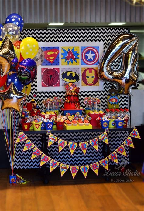 Superhero Party Festa De Super Herois Decora O Vingadores Festa