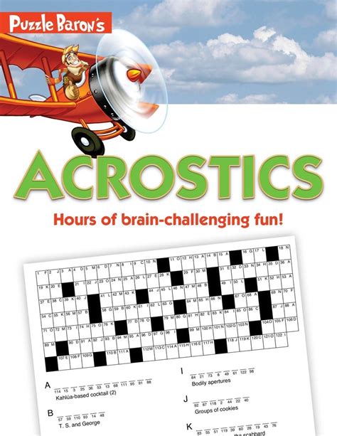 Amazon Puzzle Baron S Acrostics Hours Of Brain Challenging Fun