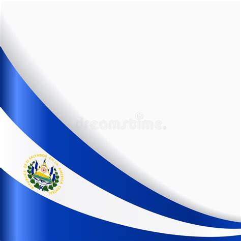 Fondo Ondulado De La Bandera De El Salvador Ilustraci N Del Vector