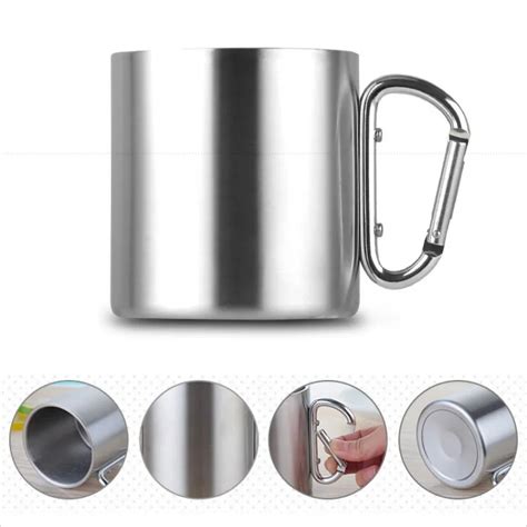 220ml 300ml 350ml 450ml Stainless Steel Cup Portable Camping