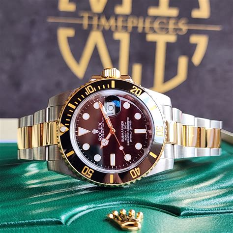 Mint Rolex Submariner 40mm 116613ln 43mm Steel Gold Black Ceramic Bezel