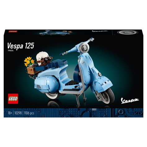 Lego Icons Set 10298 Vespa 125 Vintage Roller Modell Für Erwachsene