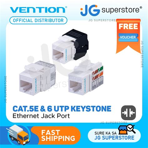 Vention Utp Keystone Jack Ethernet Lan Cable Port For Internal Wall