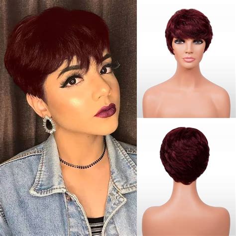 Short Tapered Human Hair Wigs Atelier Yuwa Ciao Jp