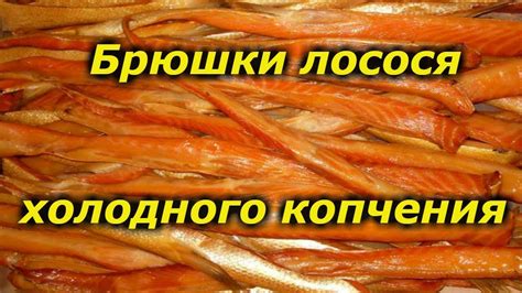 Брюшки лосося холодного копчения - YouTube