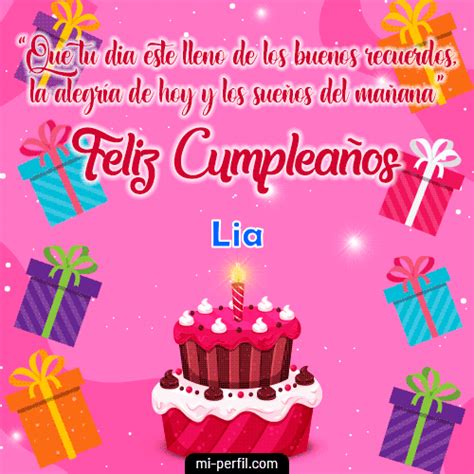 Feliz Cumpleaños 7 Lia Tarjetas Online