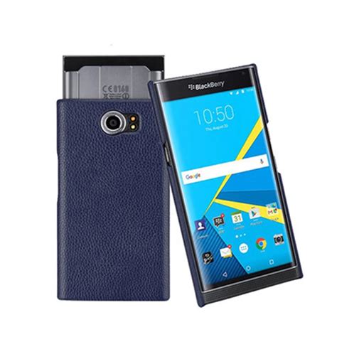 For Blackberry Priv Back Case Luxury Genuine Leather Protect Cover For