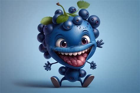 Blueberry Cartoon Character Stock Illustration Illustration Of Anime