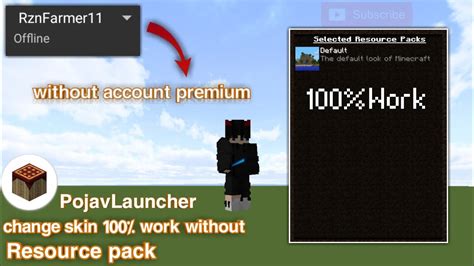 How To Change Skin Pojavlauncher Without Resource Pack And Premium