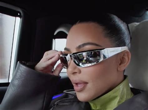 Get Kim Kardashians Prada Shield Style Sunglasses From The Kardashians