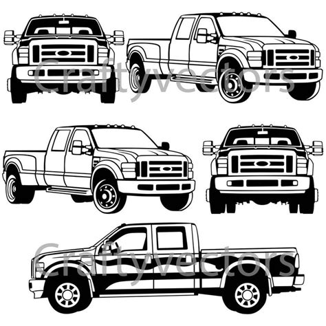 Ford Pickup Truck Silhouette