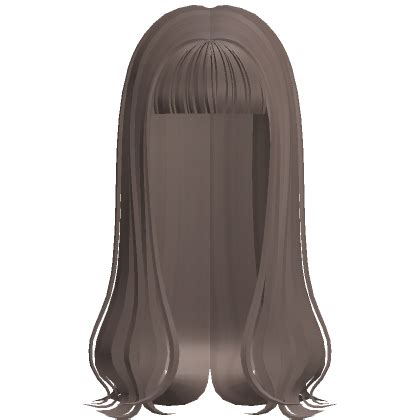 Long Sleek Model Hair W Bangs Milk Tea Roblox