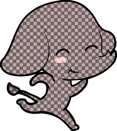 Cute Cartoon Elephant Running 12418803 Vector Art At Vecteezy