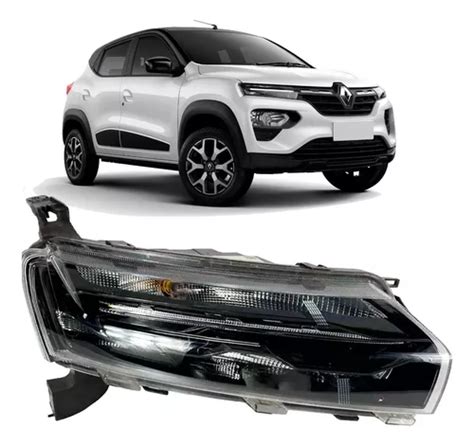 Farol Renault Kwid Superior Drl Led Direito Frete Gr Tis