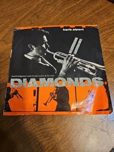 Herb Alpert Diamonds Janet Jackson Vocals 45 Record With Sleeve